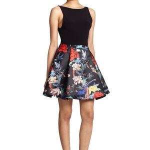 Alice + Olivia - Amabel Floral Print-Skirt Dress